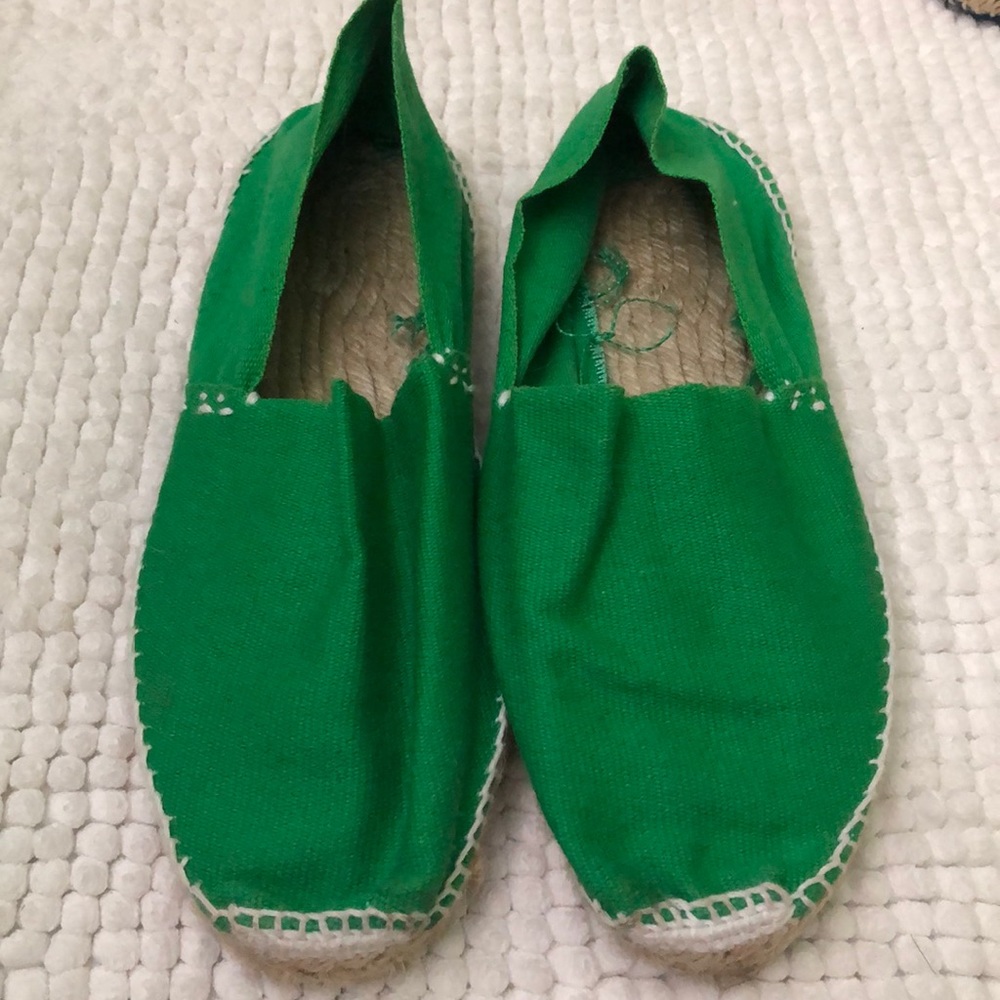 NEVER WORN: Cousue Main Green Espadrilles